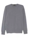 Roberto Collina Plain Design Wool And Cashmere Sweater In Blue