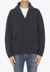 Roberto Collina Men's Wool And Cashmere Cardigan In Gray