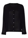 Roberto Collina V-neck Sheer Fabric Long Sleeves Cardigan
