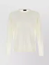 Roberto Collina Wool Crew Neck Sweater In White