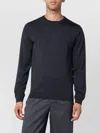 Roberto Collina Crewneck Knitted Sweater In Blue