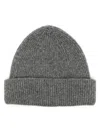 Roberto Collina Ribbed Beanie In Grey