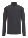 Roberto Collina Turtleneck Long-sleeved Sweater In Gray