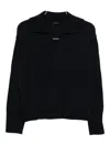 Roberto Collina V-neck Wool Polo Sweater Clothing In Blue