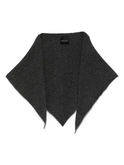 Roberto Collina Wool Shawl In Gold