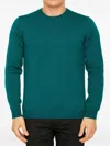 Roberto Collina Green Merino Wool Sweater In Green