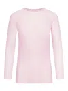 Roberto Collina Crewneck Knit Sweater In Pink & Purple