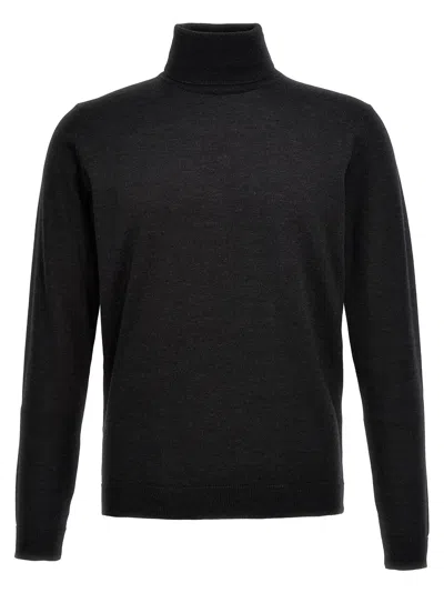 Roberto Collina Wool Turtleneck Sweater In Black