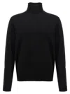 Roberto Collina Wool Turtleneck Sweater In Black