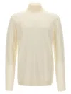 Roberto Collina Man Turtleneck Ivory Size 44 Merino Wool In White
