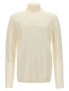 Roberto Collina Man Turtleneck Ivory Size 44 Merino Wool In White