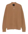 Roberto Collina Zip-front Casual Jacket In Brown