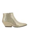 Roberto Del Carlo Pointed Short Boots In Nude