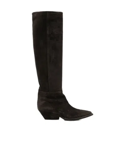 Roberto Del Carlo Pointed-toe Tall Boots In Multi