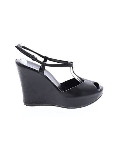Pre-owned Roberto Del Carlo Wedges In Black