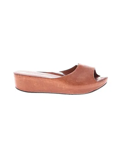 Pre-owned Roberto Del Carlo Wedges In Brown