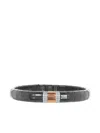 Roberto Demeglio 18k Rose Gold Large Pura Stretch Bracelet In Black