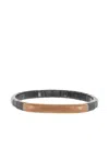 Roberto Demeglio 18k Rose Gold Pura Stretch Bracelet In Black