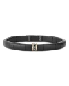 Roberto Demeglio 18k White & Rose Gold Champagne & Black Diamond Black Ceramic Stretch Bracelet In Black/rose Gold