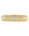 Roberto Demeglio 18k White & Yellow Artiglio Diamond Stretch Bracelet In Gold