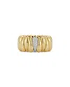 Roberto Demeglio 18k Yellow Gold Extra Small Artiglio Diamond Ring In Pink