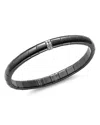 Roberto Demeglio 18k White Gold & Black Ceramic Pura Stretch Bracelet With Diamonds In White/black