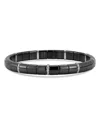 Roberto Demeglio 18k White Gold & Black Ceramic Stretch Bracelet With Diamonds, 0.63 Ct. T. W. In Black/white