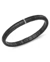Roberto Demeglio 18k White Gold & Matte Black Ceramic Pura Stretch Bracelet With Diamonds In White/black