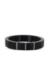 Roberto Demeglio 18k White Gold Bar Domino Bracelet In Black