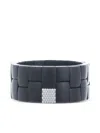 Roberto Demeglio 18k White Gold Ceramic And Diamond Bracelet In Black