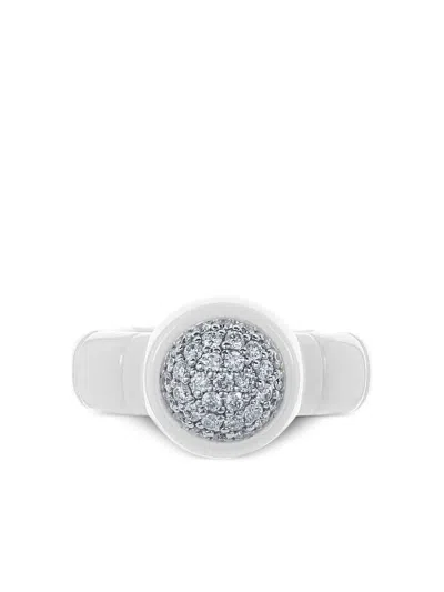 Roberto Demeglio 18kt Dama Weissgoldring Mit Diamant In Metallic