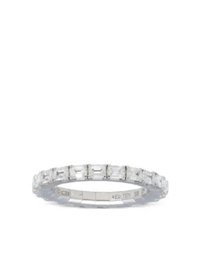 Roberto Demeglio 18k White Gold Extensible Diamond Stretch Ring In Metallic