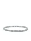 Roberto Demeglio 18k White Gold Five Row Diamond Bracelet In Silver