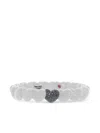 Roberto Demeglio 18k White Gold Heart Diamond Bracelet In Gray