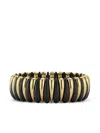 Roberto Demeglio 18k Yellow Gold Alternating Ceramic Bracelet In Black
