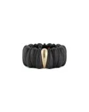 Roberto Demeglio 18k Yellow Gold Demeglio Black Ceramic Ring In Black/gold