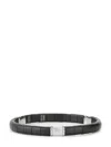 Roberto Demeglio 18kt White Gold Lack Ceramic And Diamond Bracelet In White