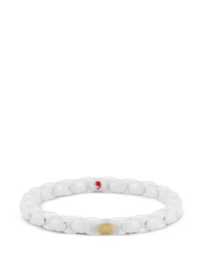 Roberto Demeglio Anaconda Bracelet In White