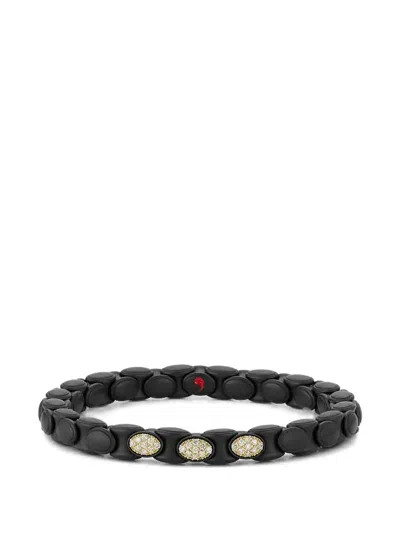 Roberto Demeglio Anaconda Diamond Bracelet In Black