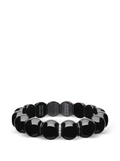 Roberto Demeglio Dama Diamond-embellishment Bracelet In Black