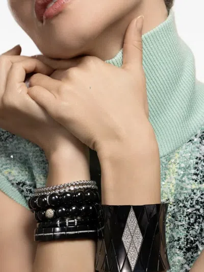 Roberto Demeglio Diamond Bracelet In Black
