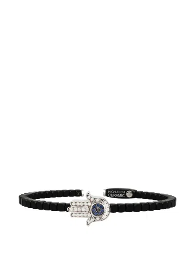 Roberto Demeglio Hand Diamond And Sapphire Bracelet In Red