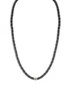 Roberto Demeglio Men's 18k Yellow Gold Black Diamond Carbon & Black Ceramic Statement Necklace, 22 In Black/gold