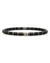 Roberto Demeglio 18k Rose Gold Carbon Black Diamond Stretch Bracelet In Black