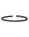 Roberto Demeglio Men's Dado Black Diamond & 18k White Gold Single Bead Bracelet In Black