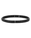 Roberto Demeglio 18k White Gold Pura Black Diamond Single Bead Stretch Bracelet In Black