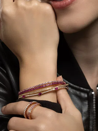 Roberto Demeglio Pink Sapphire Stretch Bracelet