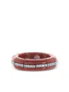 Roberto Demeglio Red Eternity Pura Stretch Ring In Brown