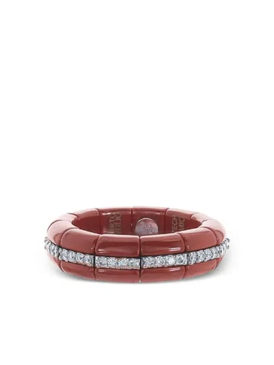 Roberto Demeglio Red Eternity Pura Stretch Ring In Brown