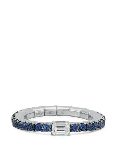 Roberto Demeglio Sapphire And Diamond Ring In Blue